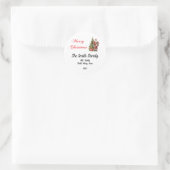 Aangepaste Kerst stickers (Tas)