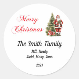 Aangepaste Kerst stickers