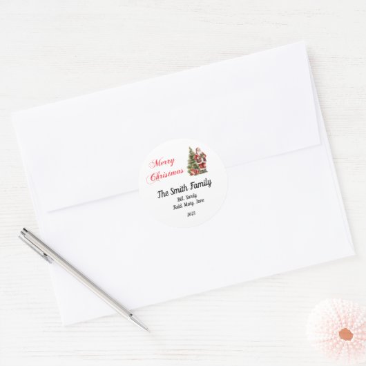 Aangepaste Kerst stickers (Envelop)