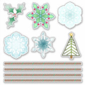Aangepaste Kerst stickers #2 (Voorkant)