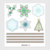 Aangepaste Kerst stickers #2 (Vel)