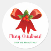 Aangepaste Kerst stickers Envelopzegels (Voorkant)