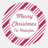 Aangepaste Kerst stickers met een verouderde peper (Voorkant)