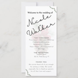 Aangepaste Kerst thema bruiloft programma