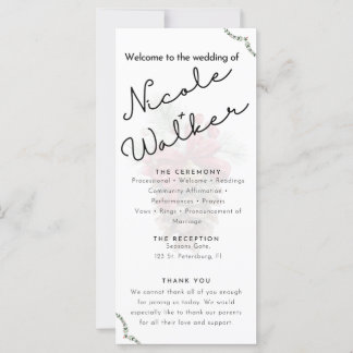 Aangepaste Kerst thema bruiloft programma