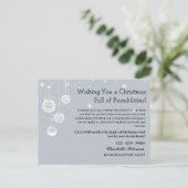 Aangepaste Kerst Vastgoed Marketing Farming Feestdagenkaart (Staand voorkant)