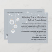 Aangepaste Kerst Vastgoed Marketing Farming Feestdagenkaart (Voorkant / Achterkant)