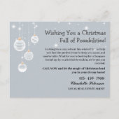 Aangepaste Kerst Vastgoed Marketing Farming Feestdagenkaart (Voorkant)