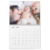 Aangepaste Kerst Waterverf Pine Persoonlijke Foto' Kalender (Mar 2027)