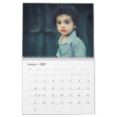 Aangepaste Kerst Waterverf Pine Persoonlijke Foto' Kalender (Jan 2027)