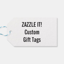 Aangepaste Kerst Wit Gift Label Blank Sjabloon Cadeaulabel