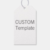 Aangepaste Kerst WIT Gift Labels GRIJS (GRIJS) Twi Cadeaulabel (Voorkant)