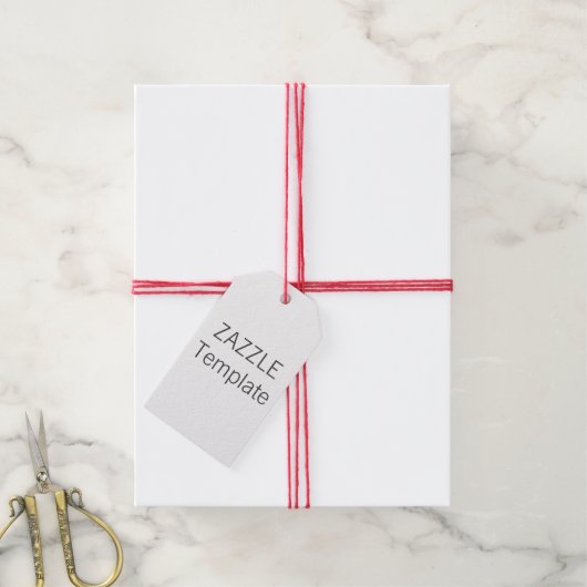 Aangepaste Kerst WIT Gift Labels ROOD Twine Cadeaulabel (Met Touw)