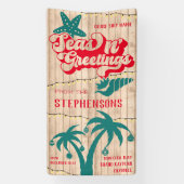 Aangepaste Kerst Zeeen N' Groeten Cruise Door Spandoek (Verticaal)