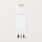 Aangepaste Kerst Zelfstandige Oorbel Display Kaart (Buitenkant ongevouwen)