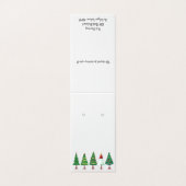 Aangepaste Kerst Zelfstandige Oorbel Display Kaart (Buitenkant ongevouwen)