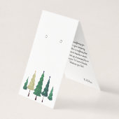 Aangepaste Kerst Zelfstandige Oorbel Display Kaart (Voorkant)