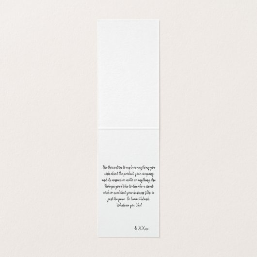 Aangepaste Kerst Zelfstandige Oorbel Display Kaart (Binnenkant ongevouwen)