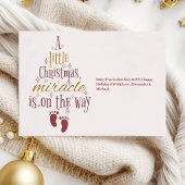 Aangepaste Kerst Zwangerschapsaankondiging Feestdagenkaart