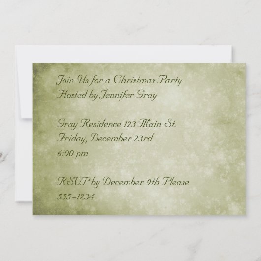 Aangepaste kerstangel met Victoriaans kerstmis | Kaart (Achterkant)