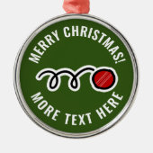 Aangepaste kerstbal sport kerstboom ornament (Voorkant)