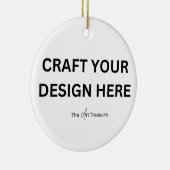 Aangepaste Kerstbal - Upload je foto Keramisch Ornament (Rechts)