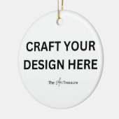 Aangepaste Kerstbal - Upload je foto Keramisch Ornament (Links)