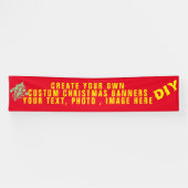 Aangepaste kerstbanners, doe-het-zelf buitenvakant spandoek (Horizontaal)