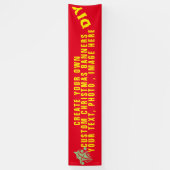 Aangepaste kerstbanners, doe-het-zelf buitenvakant spandoek (Verticaal)