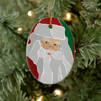 Aangepaste kerstbedekking keramisch ornament