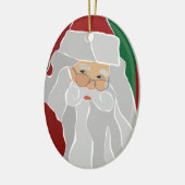 Aangepaste kerstbedekking keramisch ornament (Links)