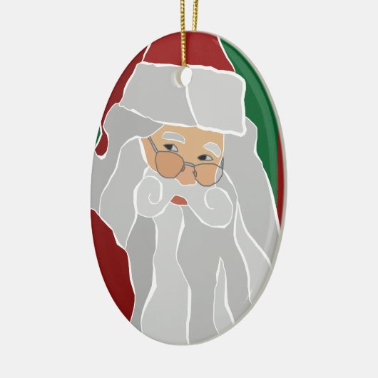 Aangepaste kerstbedekking keramisch ornament (Links)