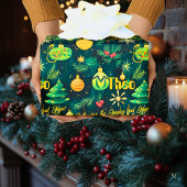 Aangepaste kerstbomen en Ornamenten Cadeaupapier