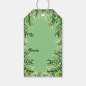 Aangepaste kerstboom aangepast cadeaulabel (Achterkant)