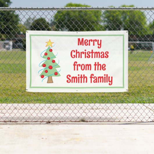 Aangepaste kerstboom banner (Insitu)