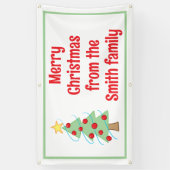 Aangepaste kerstboom banner (Verticaal)