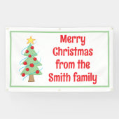 Aangepaste kerstboom banner (Horizontaal)
