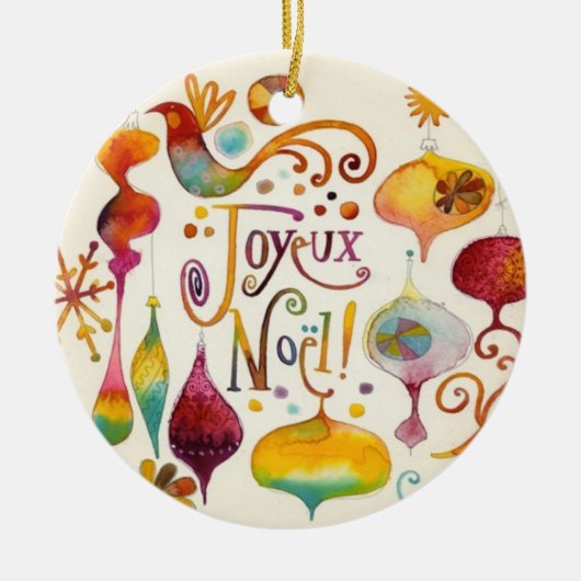 AANGEPASTE KERSTBOOM KERAMISCH ORNAMENT (Voorkant)