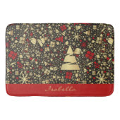 Aangepaste kerstboom met snowflakes badmat (Voorkant)