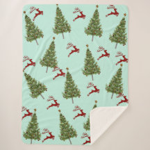 Aangepaste kerstboom & rendier Gezellig vakantie c