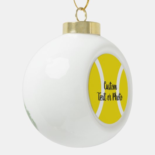 Aangepaste kerstboom tennisbal ornament (Links)
