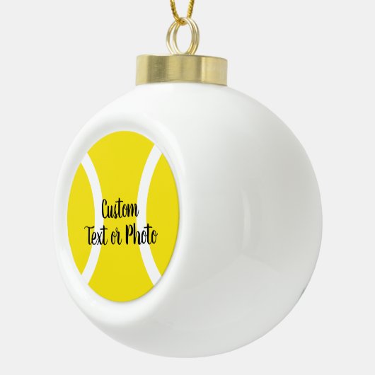 Aangepaste kerstboom tennisbal ornament (Rechts)