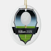 Aangepaste kerstboom voor Golf Keramisch Ornament (Rechts)
