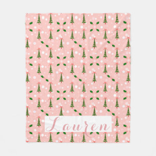 Aangepaste kerstboomklep fleece deken