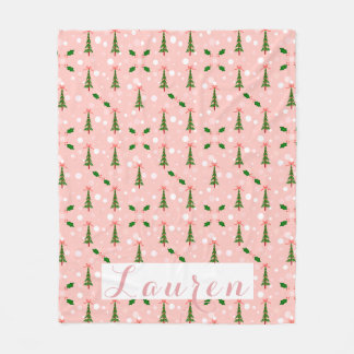 Aangepaste kerstboomklep fleece deken