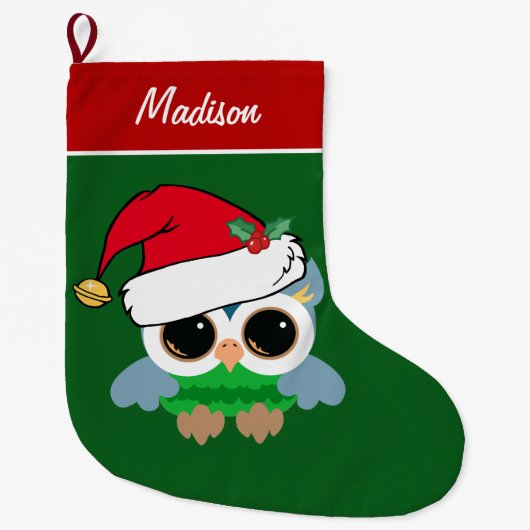 Aangepaste kerstboomkor grote kerstsok (Voorkant)