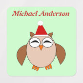 Aangepaste kerstboomkor labels (Design 1)
