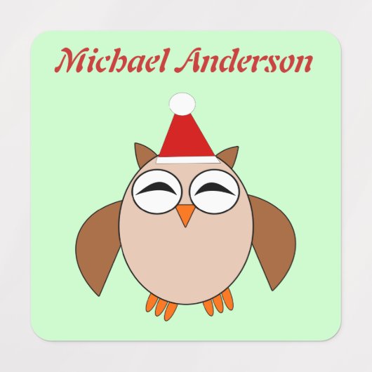 Aangepaste kerstboomkor labels (Design 1)