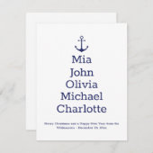 Aangepaste kerstboomnaamkaart voor anonieme kerstb (Voorkant / Achterkant)