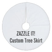 Aangepaste kerstboomrokken blanco Sjabloon Fleece Kerstboom Rok (Voorkant)